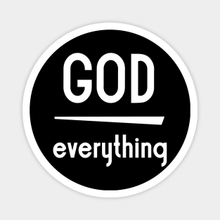 God over everything Magnet